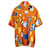 Bedrucktes, übergroßes Hemd von Moschino Jeans Orange Polyester  ref.702411