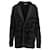 Autre Marque Embroidered blazer Black Grey Cotton  ref.702518
