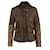 Pinko Brown Leather Jacket  ref.702569
