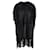 Autre Marque Diliborio Long Vest with Fringes Black Leather  ref.702589