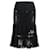 Autre Marque Laser Cut Skirt Black Viscose  ref.702612