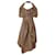 Vivienne Westwood Draped Dress Brown Polyester  ref.702735