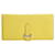 Béarn Hermès Hermes Bearn wallet Yellow Leather  ref.702740