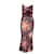 Dolce & Gabbana Robe transparente froncée Soie Multicolore  ref.702791