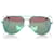 Occhiali da sole rotondi colorati Saint Laurent verdi Verde  ref.702814