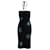 Autre Marque Vestido Swish Jeans Con Tachuelas Decorativas Negro Poliéster  ref.703225