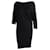 Schwarzes Kleid von Alexander McQueen Wolle  ref.703238