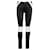 Autre Marque Pantalon bicolore Cuir Noir Blanc  ref.703254