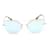 Gafas de sol estilo ojo de gato espejadas de Miu Miu Resina  ref.703388