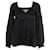 Autre Marque Pleated Blouse Black Polyester  ref.703530
