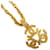 Collar Chanel Triple coco Dorado Chapado en oro  ref.703586