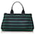 Prada Canapa Righe Canvas Handbag Black Cloth  ref.703952