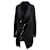 Rick Owens Asymmetrical Overcoat Black  ref.704116
