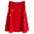 Prada Vintage Red Sequin Embellished Skirt Cotton  ref.704422