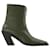 Autre Marque Eclair Zipper Boots in Khaki Leather Green  ref.705206