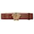 Cintura in pelle Versace La Medusa Marrone Vitello simile a un vitello  ref.705266