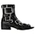 Alexander Mcqueen Boxcar Boots in Black/Silver Leather  ref.705304