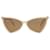 Occhiali da sole in acetato con montatura Cat Eye di Saint Laurent Beige Fibra di cellulosa  ref.705359