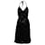 Vestido frente única de pele sintética Vivienne Westwood etiqueta dourada Preto  ref.705807