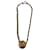 Gold-Toned Chanel CC Necklace Golden Metal  ref.705931