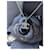 Chanel CC B10V logo classico intramontabile cofanetto per collana in cristallo docs Argento Metallo  ref.706129