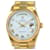 Rolex Men's Rolex Day-date 18k Bisel canelado com mostrador em ouro amarelo e branco 36mm relógio 18238  Metal  ref.706307