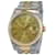 Relógio masculino Rolex Champagne Datejust com mostrador canelado 36mm ref Metal  ref.706408