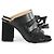 Emilio Pucci Mules Mondragone Bow en cuir noir - vue 2