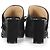 Emilio Pucci Mules Mondragone Bow en cuir noir - vue 3