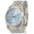Rolex Ice Blue Mens Datejust 16234 Diamond Dial Fluted Bezel 36mm Watch  Metal  ref.706481