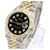 Rolex Black Mens Datejust Diamond Dial Diamond Bezel 36mm relógio Metal  ref.706523