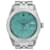 Rolex Powder Blue Herren Datejust S Steel Custom Dial Diamond Lünette 36mm Uhr Metall  ref.706531
