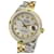 Rolex White Mop Men Datejust 2tono Diamond Emerald Dial Diamond Bezel Watch Metallo  ref.706599