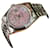 Rolex Mens Datejust Ss 36mm Pink Mop Diamond Dial Fluted Bezel Watch Ref 16014  Metal  ref.706703
