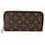 Louis Vuitton Monogram Canvas Zippy Wallet  Brown Cloth  ref.706714