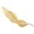Plume Broche Hermès, "Feather", ouro amarelo, Platina, diamantes.  ref.707051