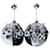 Prada SS16 jumbo disco ball earrings Silvery Metal Plastic  ref.707120