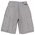 * Pantalon Chanel 08C Coco Mark Shorts Half Pants Hickory Striped Bottoms Noir/Blanc Taille 34 (Équivalent S) Coton Polyuréthane  ref.707157