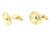 * Christian Dior Puños Forma Redonda Oro Dorado Chapado en oro  ref.707209