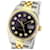 Rolex Purple Mens Datejust Diamond Dial geriffelte Lünette 36mm-Schnellschaltung Uhr Metall  ref.707342
