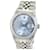 Rolex Ice Blue Herren Datejust Stahl Diamant Zifferblatt Diamant Lünette 36mm Uhr Metall  ref.707347