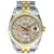 Rolex Datejust pour homme 2-cadran vadrouille rose 16233 Cadran 18k Lunette cannelée 36montre mm Métal  ref.707361