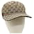 GUCCI Web Sherry Line GG Canvas Cap Beige Green Red Auth am3212 Cloth  ref.707510