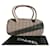 Coco Chanel Beige Grey Leather Plastic  ref.707716