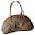 Prada Bowling bag mini handbag Beige Leather Cloth  ref.707719
