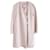 Chanel Spring 2016 Pinkfarbener Tweed-Mantel mit schillerndem Futter Seide Polyester  ref.707748