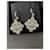 Chanel Earrings Silvery Steel  ref.708048