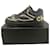 Chanel Talla de zapatillas 40 Excelente estado Negro Blanco Cuero Piel de cordero  ref.708074