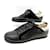 LOUIS VUITTON SHOES CLIPPER SNEAKERS 7 41 BLACK LEATHER SNEAKERS SHOES  ref.708462