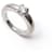 CARTIER LOUIS SOLITAIRE T RING48 IN WHITE GOLD & DIAMOND 0.28CT DIAMOND GOLD RING Silvery  ref.708501